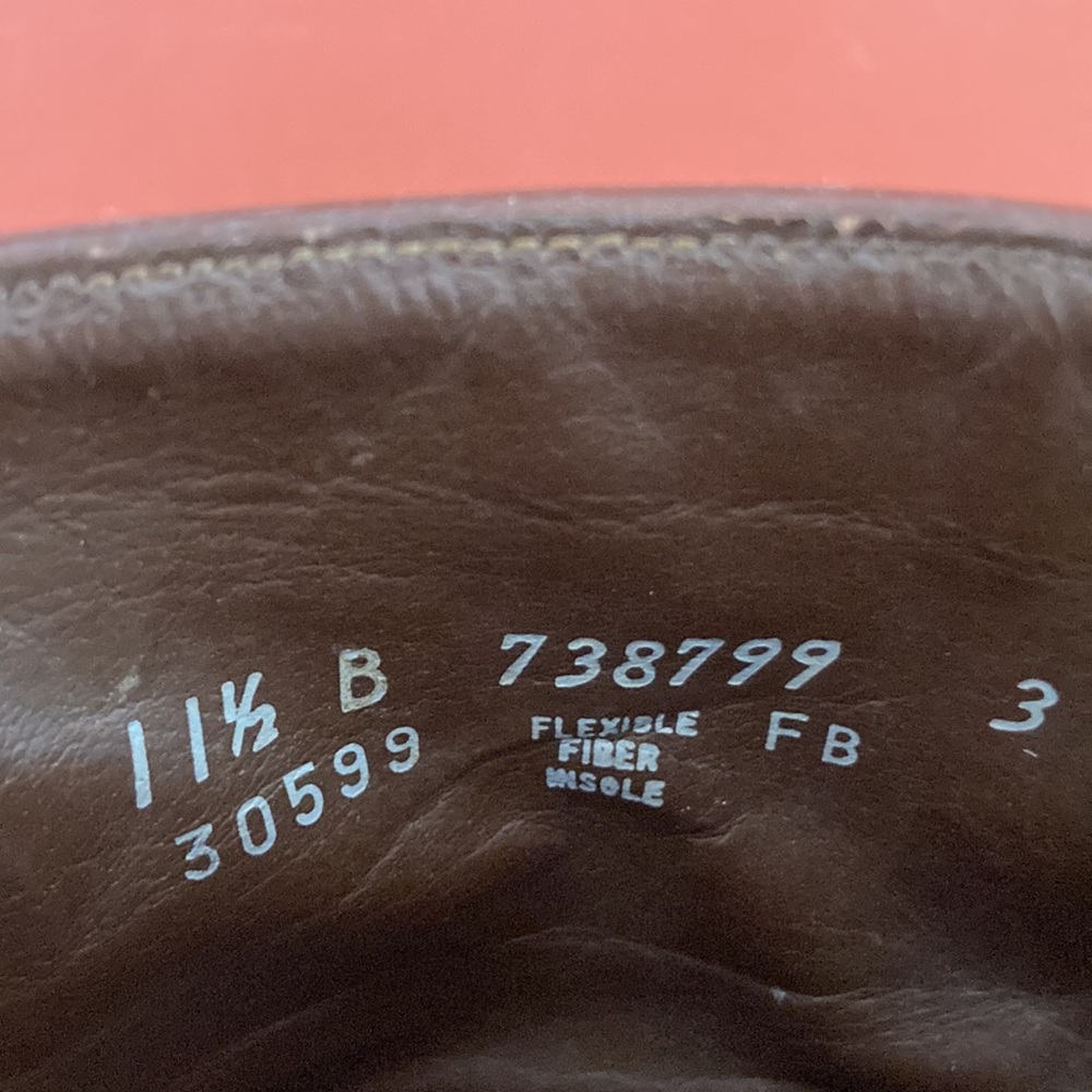 Vintage Florsheim Beatle boots Brown Side Zip Leather Size 11.5 - Picture 8 of 9